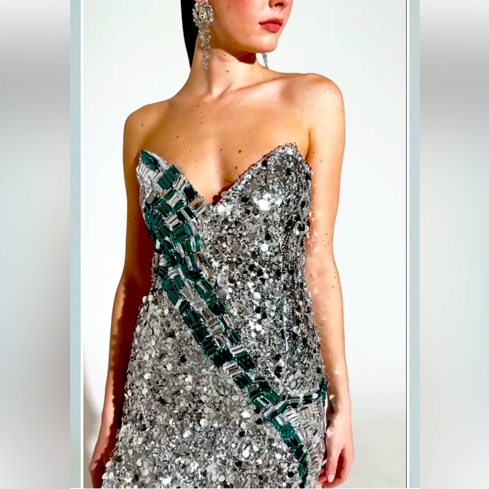 New Akira LET ME REMIND YOU RHINESTONE MINI DRESS - Picture 3 of 14